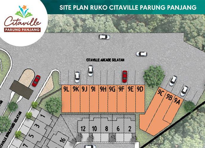 Residensial & Komersial Ruko Citaville Parung Panjang di Bogor