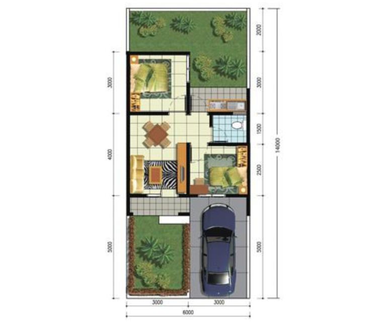 Residensial Perumnas Samesta Dramaga Bogor Tipe 36/84 di Bogor