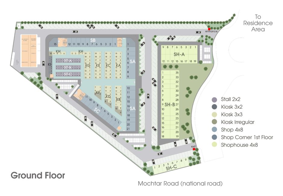 Residensial & Komersial Shila at Sawangan Marche Shop 4x8 di Depok