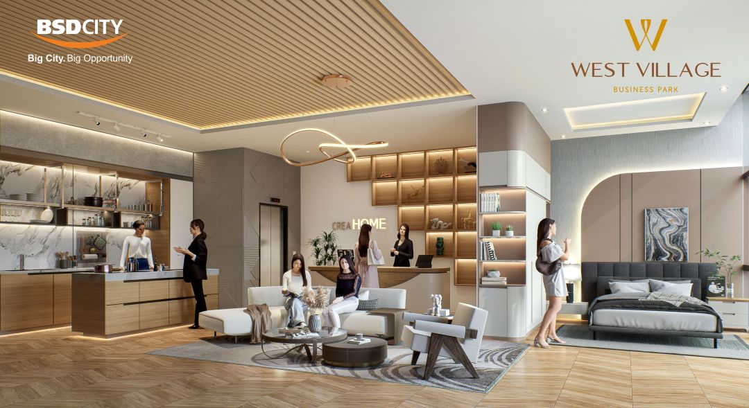 Komersial West Village Tipe Studio Loft di Tangerang