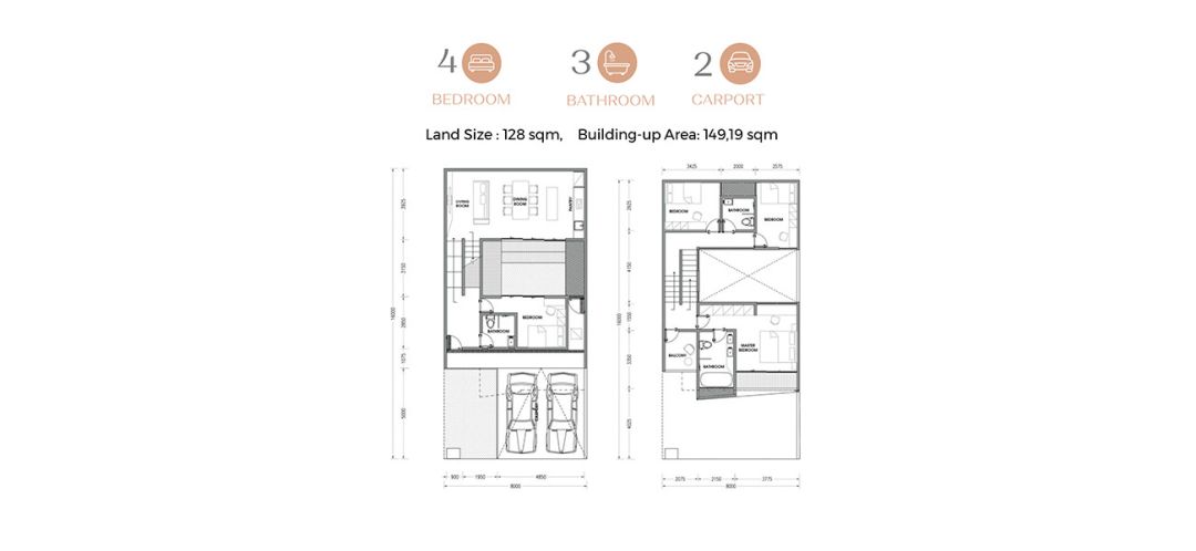 Residensial & Komersial Shila at Sawangan Cluster Lake Series Vista Tipe Pavilion di Depok